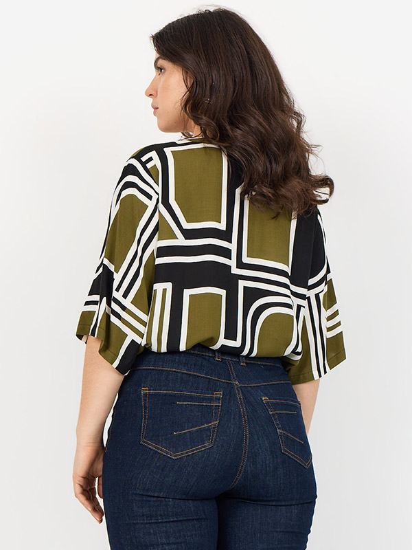 WA-NATALIE - Plus Size Bluse fra Wasabi Concept