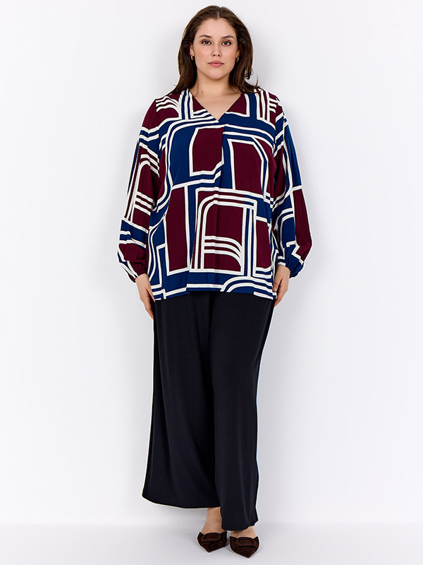 WA-NATALIE - Plus Size Bluse fra Wasabi Concept