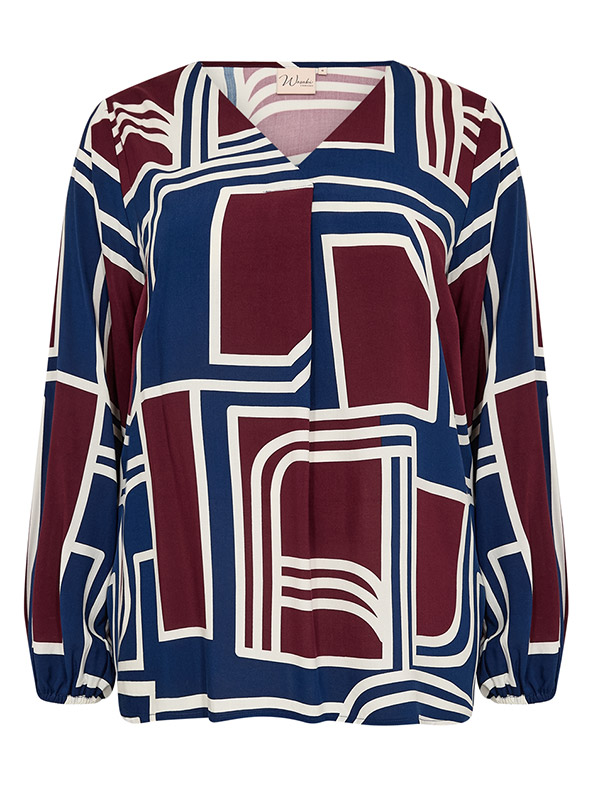 WA-NATALIE - Plus Size Bluse fra Wasabi Concept