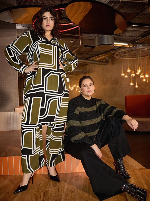 WA-NATALIE - Plus Size Tunika fra Wasabi Concept