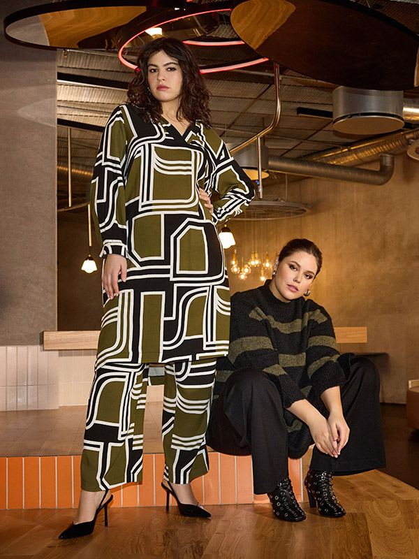 WA-NATALIE - Plus Size Tunika fra Wasabi Concept