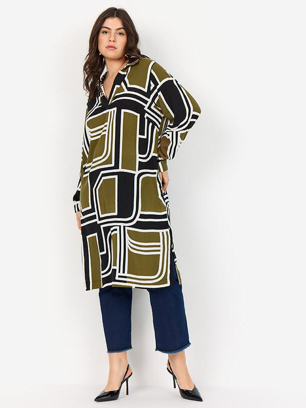 WA-NATALIE - Plus Size Tunika fra Wasabi Concept