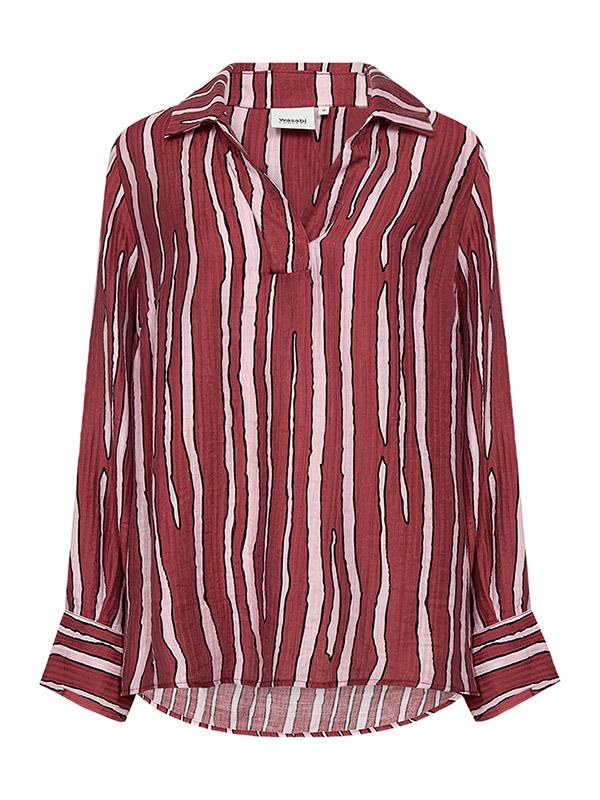 WA-CHANELLA - Plus Size Bluse fra Wasabi Concept