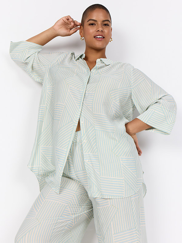 WA-SEMINA - Plus Size Skjorte fra Wasabi Concept