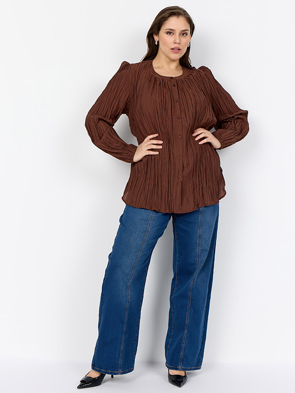 WA-SALIMA - Plus Size Skjorte fra Wasabi Concept