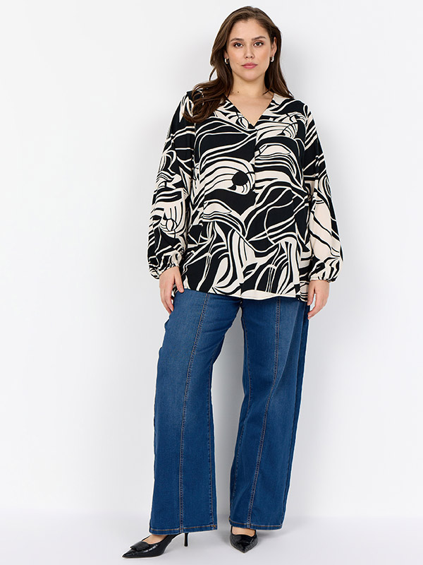 WA-SAMENA - Plus Size Bluse fra Wasabi Concept