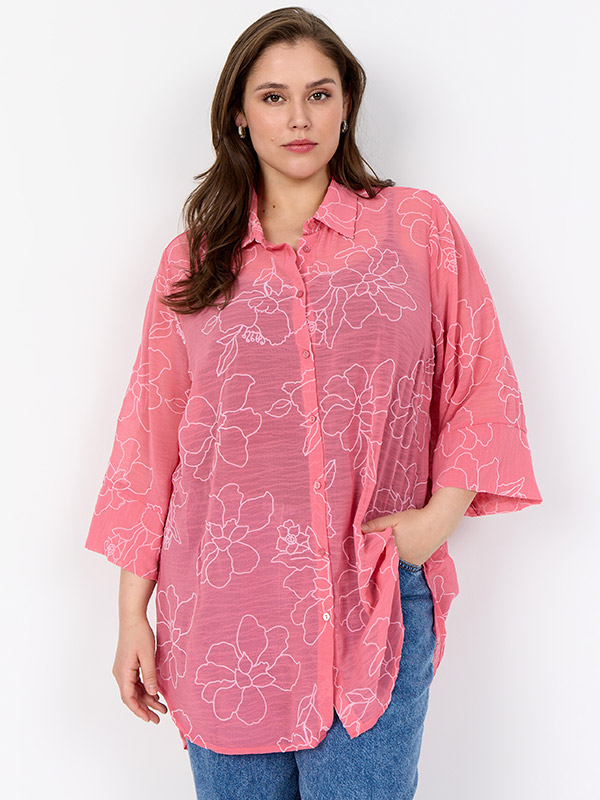 WA-SAHIFA - Plus Size Skjorte fra Wasabi Concept