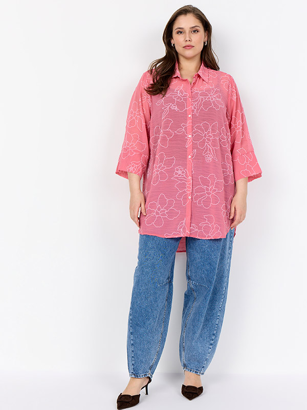 WA-SAHIFA - Plus Size Skjorte fra Wasabi Concept