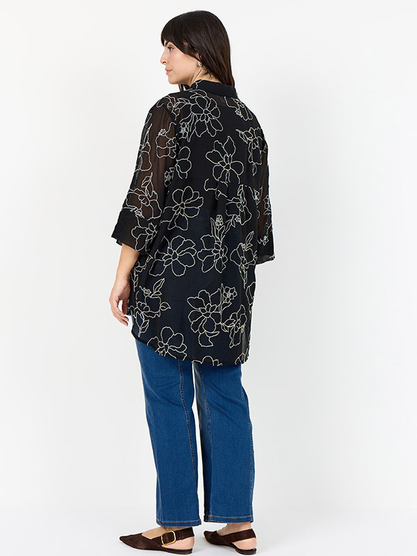 WA-SAHIFA - Plus Size Skjorte fra Wasabi Concept