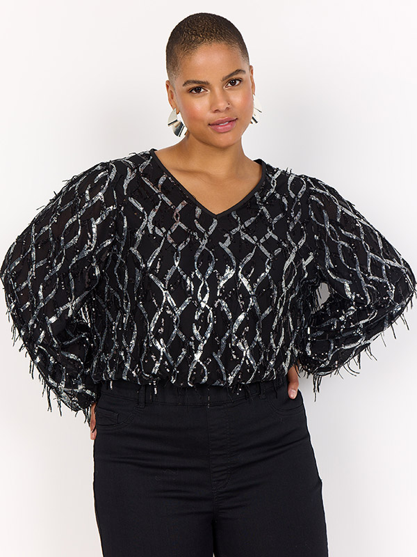 WA-SANNIE - Plus Size Bluse fra Wasabi Concept