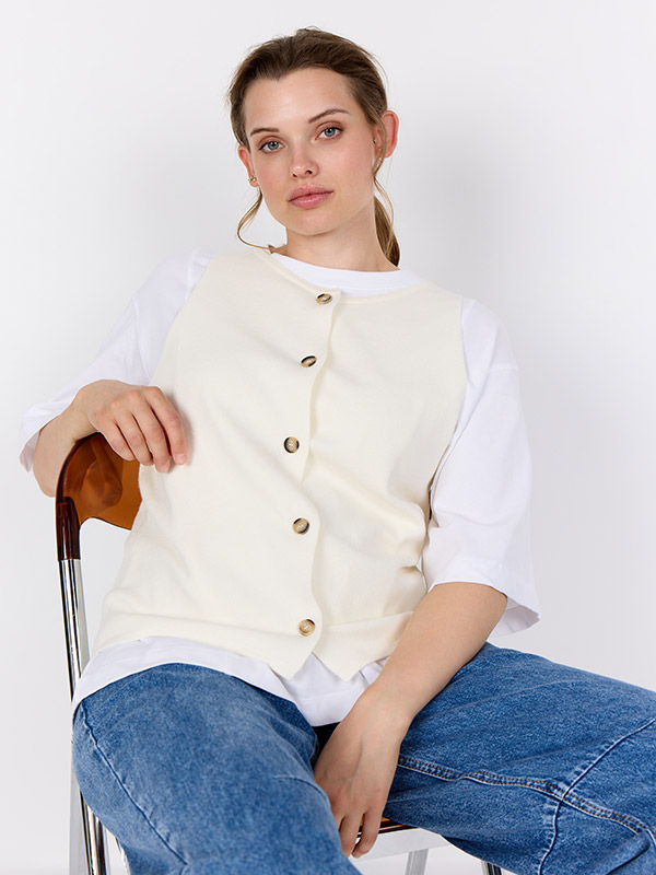 WA-SIKKA - Plus Size Vest fra Wasabi Concept