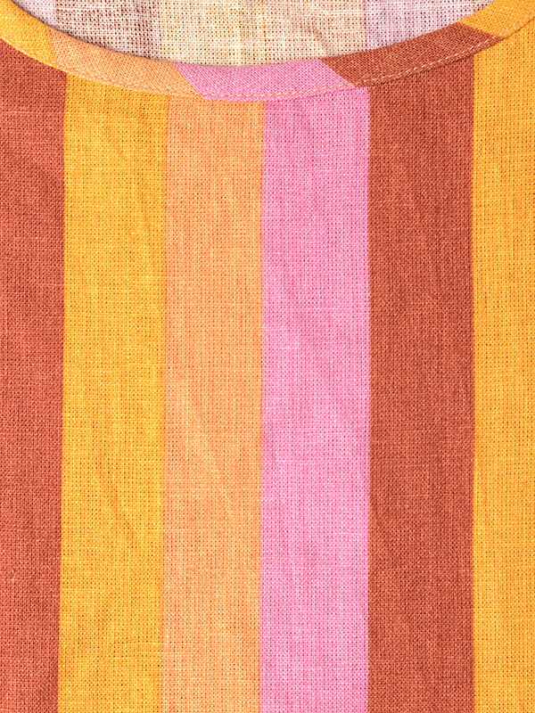 BERGHILD - Rosa og oransje stripete bluse fra Adia