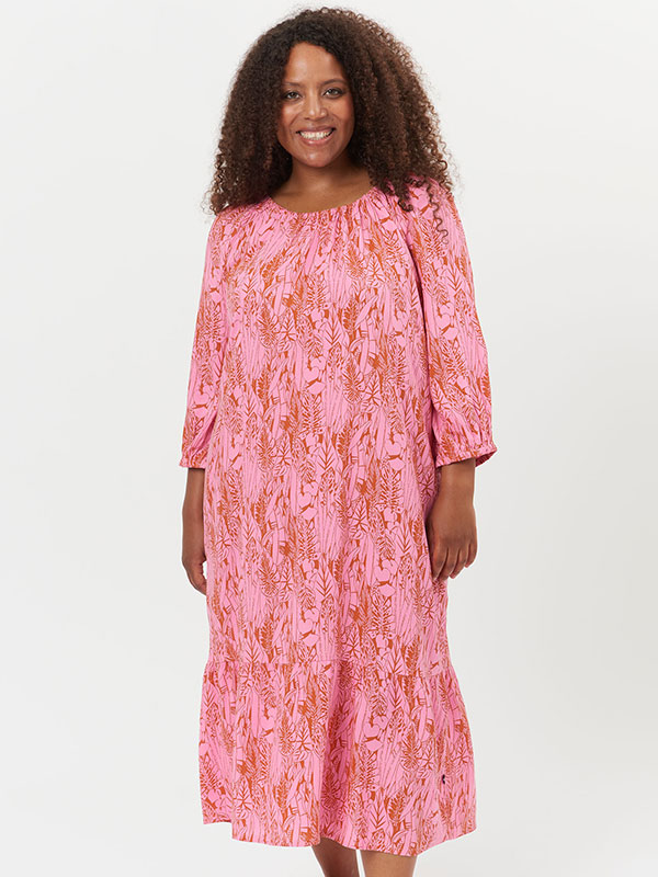 BINE - Rosa kjole med print fra Adia