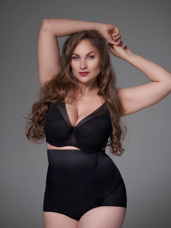 LISA VATTERET PUSH UP - Plus Size BH med bøyle fra Plaisir