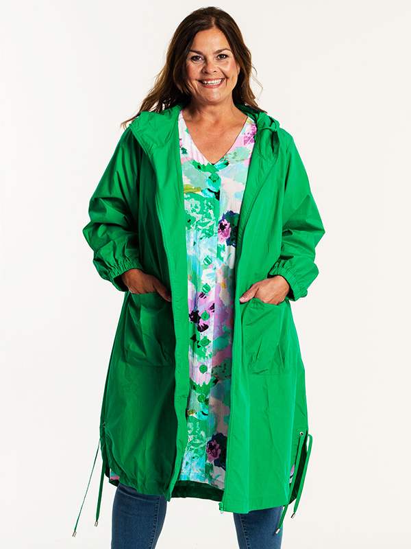 AYAN - Lang grønn jakke fra Gozzip
