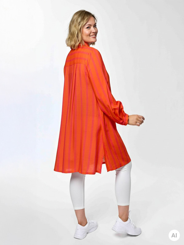 GNATASJA - Plus Size Skjorte fra Gozzip