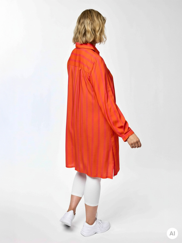 GNATASJA - Plus Size Skjorte fra Gozzip