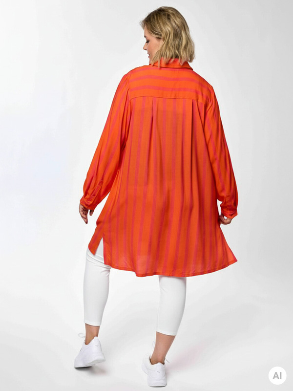 GNATASJA - Plus Size Skjorte fra Gozzip