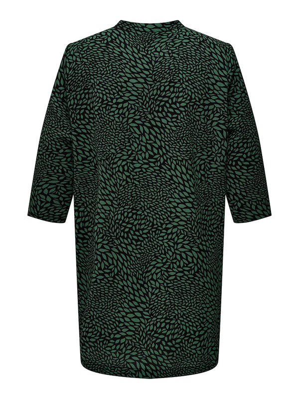LUX CELI - Svart tunika med grønt print fra Only Carmakoma