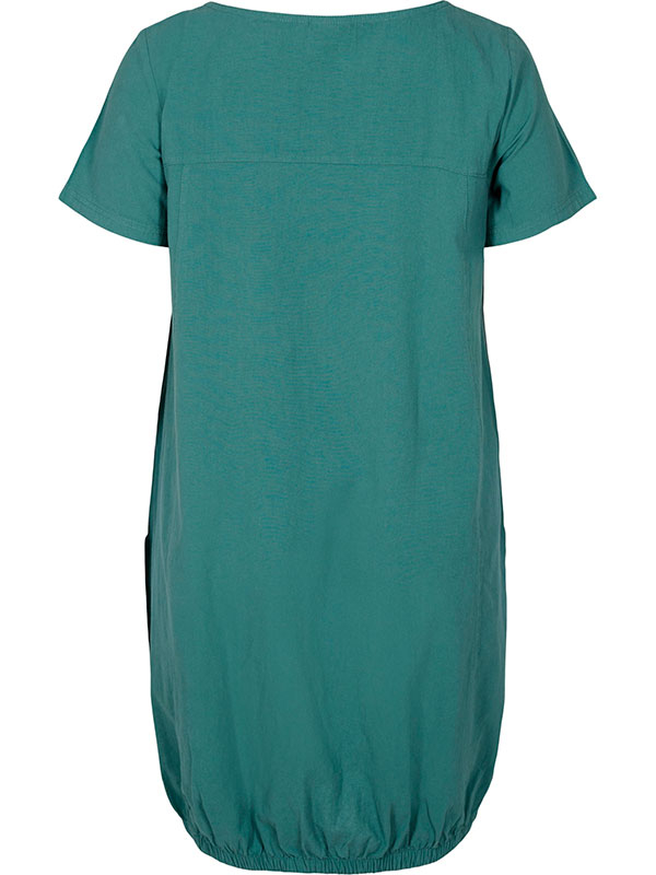Grønn kjole i 100% Bomull fra Zizzi