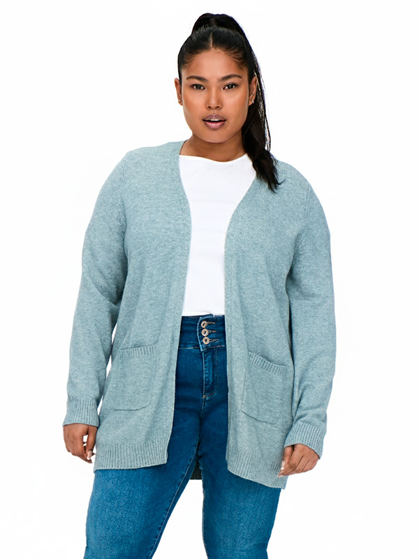 CARESLY - Plus Size Cardigan fra Only Carmakoma