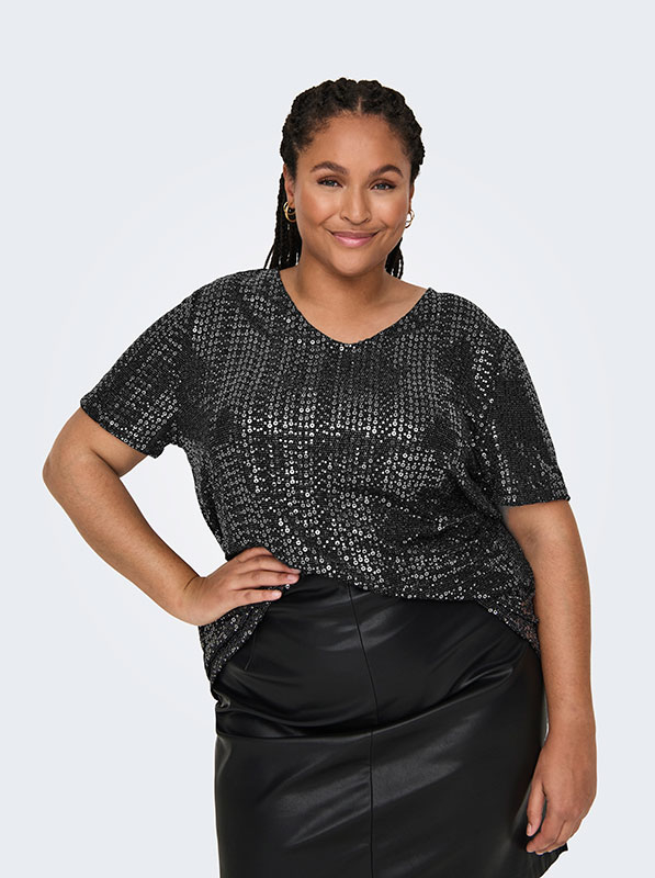 CARLOLINA - Plus Size Bluse fra Only Carmakoma