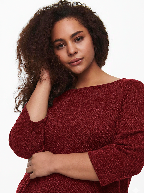 CARMARTHA - Plus Size Kjole fra Only Carmakoma