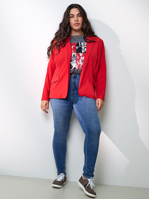 CARICONIC - Plus Size Jeans fra Only Carmakoma