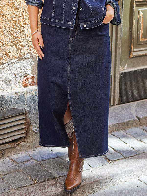 CARVERA - Plus Size Skjørt fra Only Carmakoma
