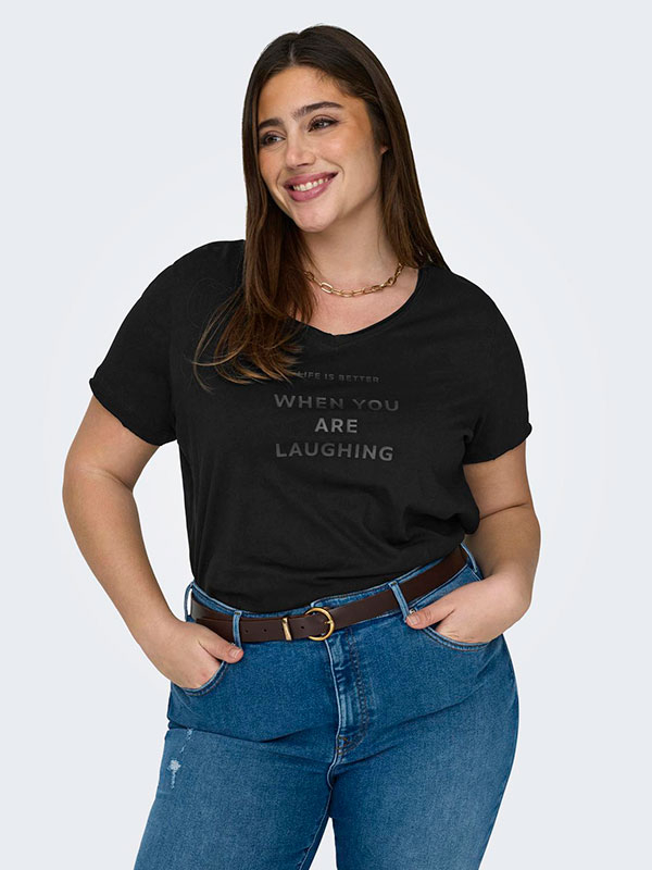 CARQUOTE - Plus Size T-shirt fra Only Carmakoma