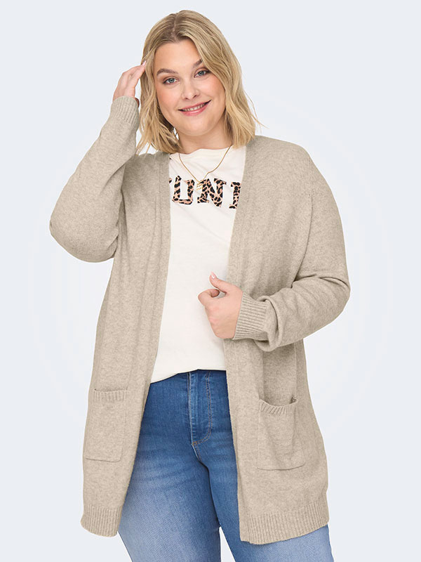 CARESLY - Plus Size Cardigan fra Only Carmakoma