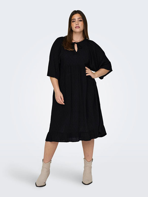CARELEANOR - Plus Size Kjole fra Only Carmakoma