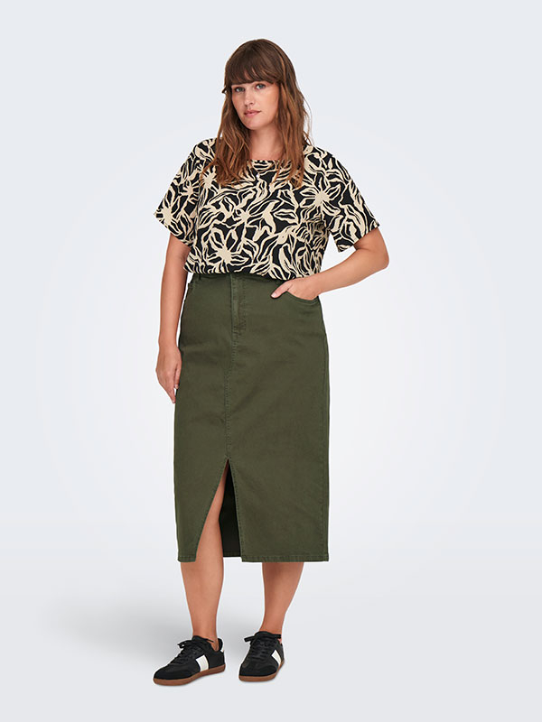 CARLOLA - Plus Size Skjørt fra Only Carmakoma