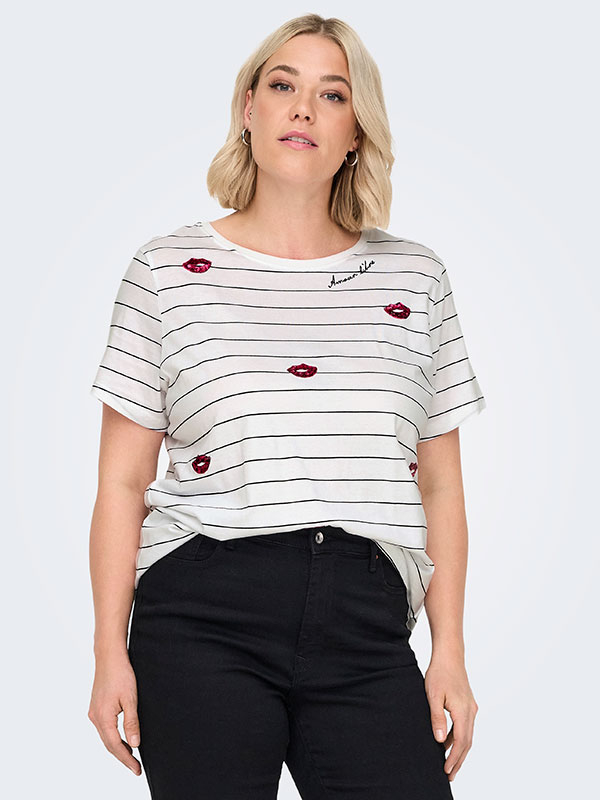 CARKITA - Plus Size T-shirt fra Only Carmakoma