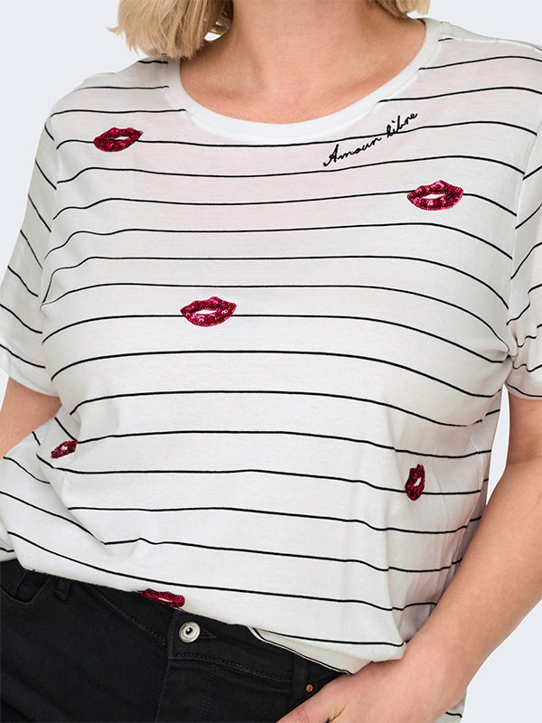 CARKITA - Plus Size T-shirt fra Only Carmakoma