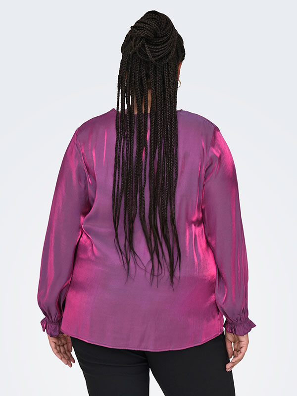 CARFRITZ - Plus Size Bluse fra Only Carmakoma