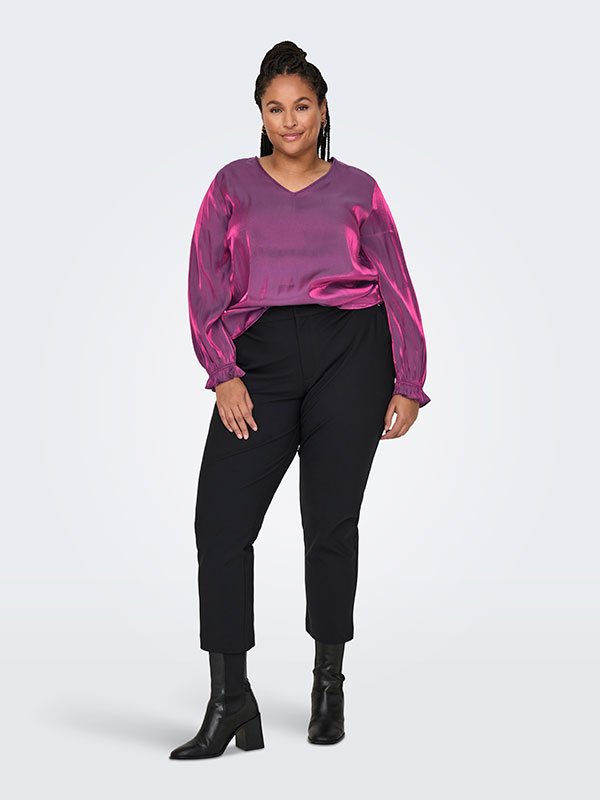 CARFRITZ - Plus Size Bluse fra Only Carmakoma