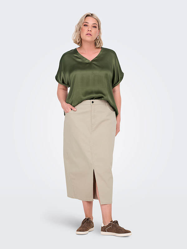 CARLOLA - Plus Size Skjørt fra Only Carmakoma