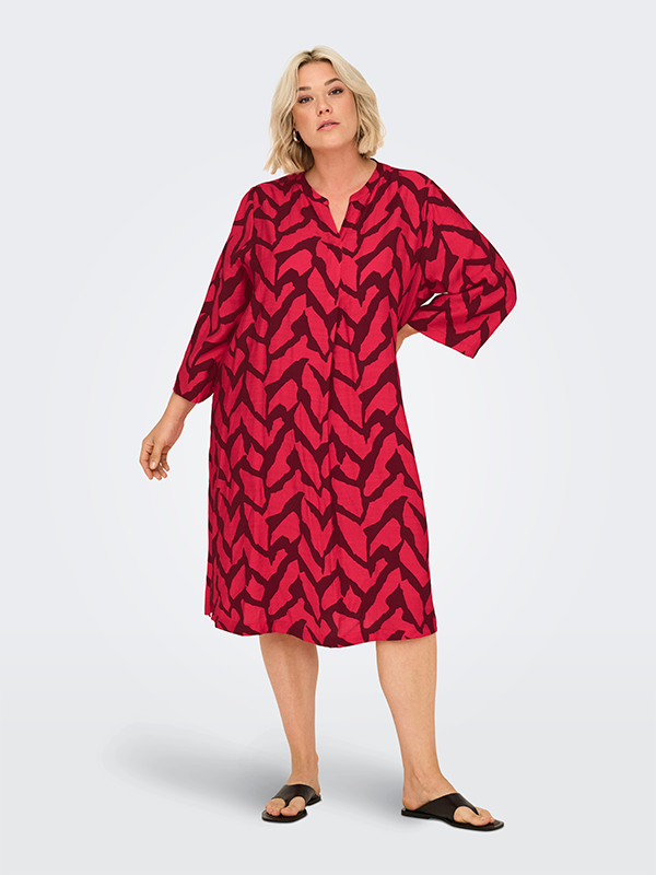 CARBERIET - Plus Size Kjole fra Only Carmakoma