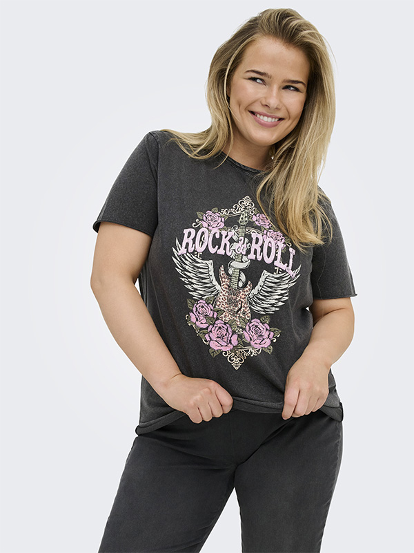 CARLUCY - Plus Size T-shirt fra Only Carmakoma