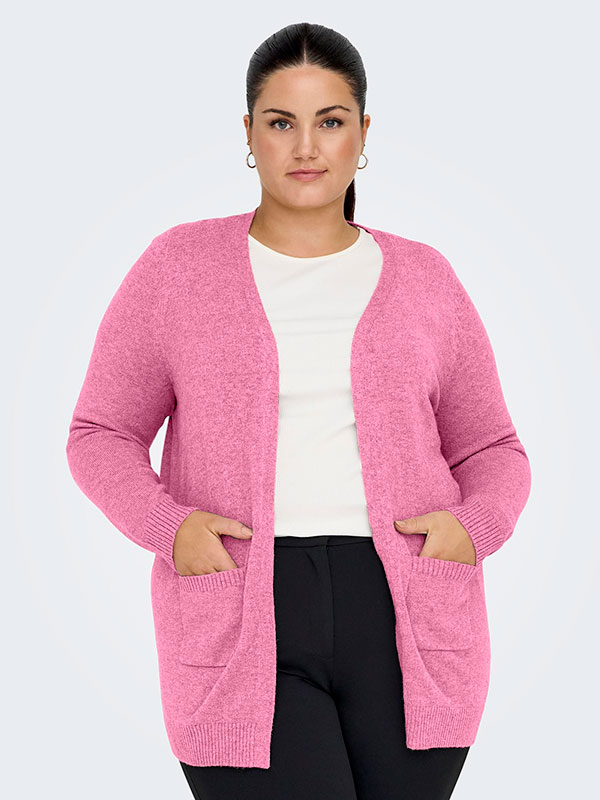 CARESLY - Plus Size Cardigan fra Only Carmakoma