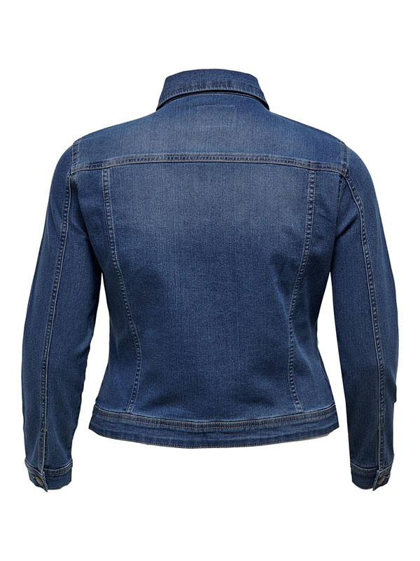 Jakke I Denim Med Stretch fra Only Carmakoma