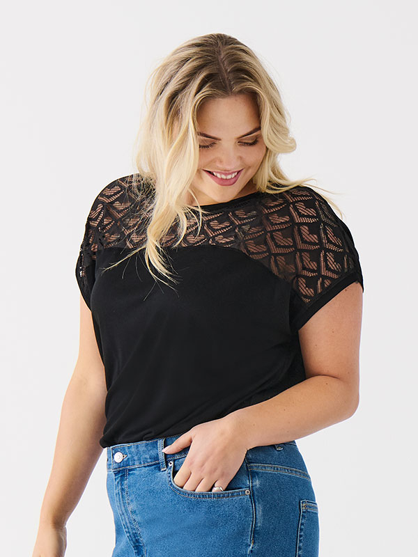 FLAKE  - Plus Size Bluse fra Only Carmakoma