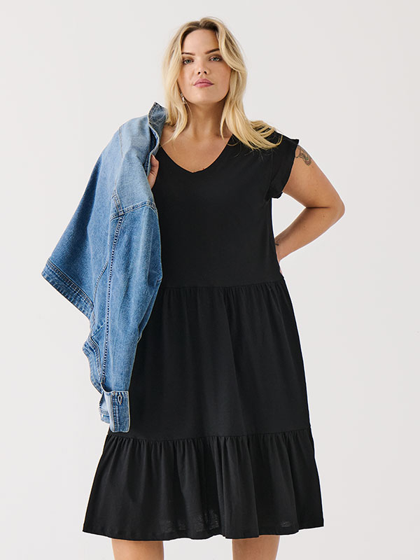 CARMAY - Plus Size Kjole fra Only Carmakoma
