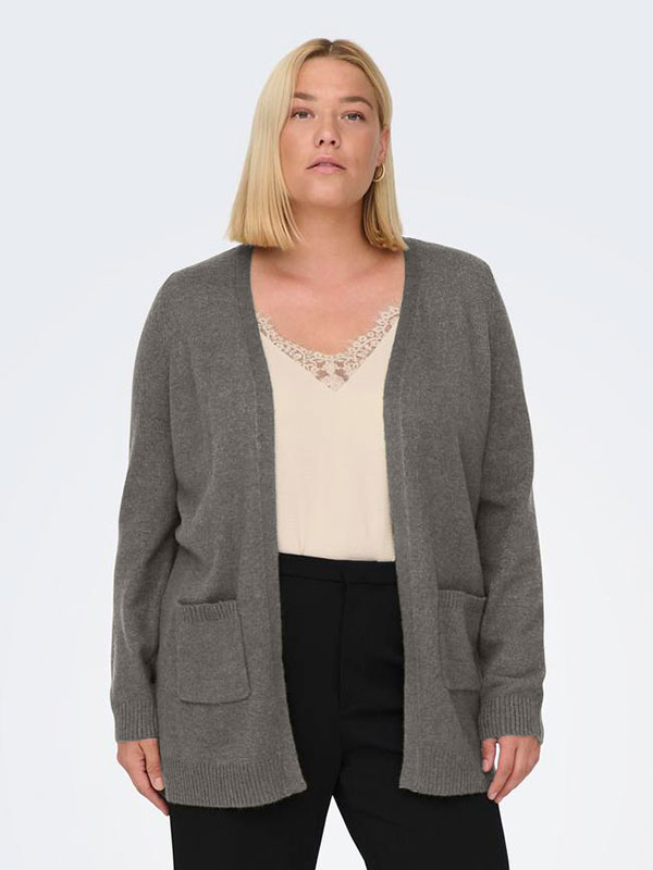 CARESLY - Plus Size Cardigan fra Only Carmakoma