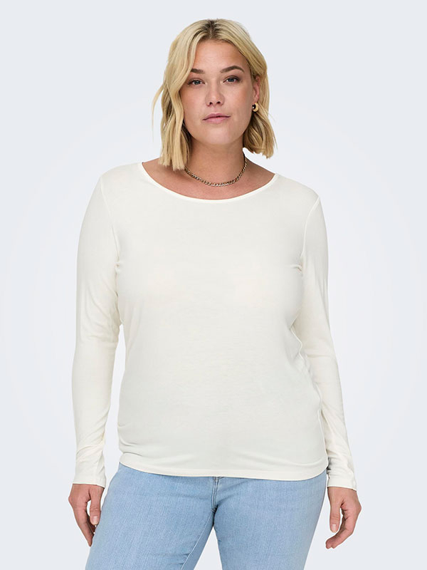 CARLONNY - Plus Size Bluse fra Only Carmakoma