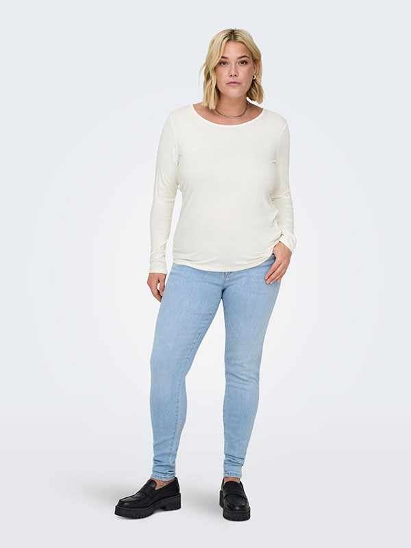 CARLONNY - Plus Size Bluse fra Only Carmakoma