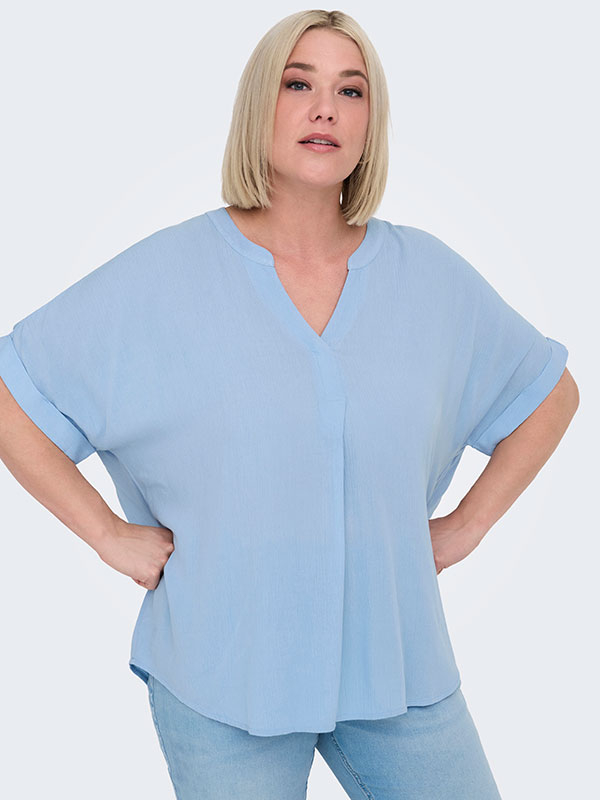 CARMIO - Plus Size Bluse fra Only Carmakoma