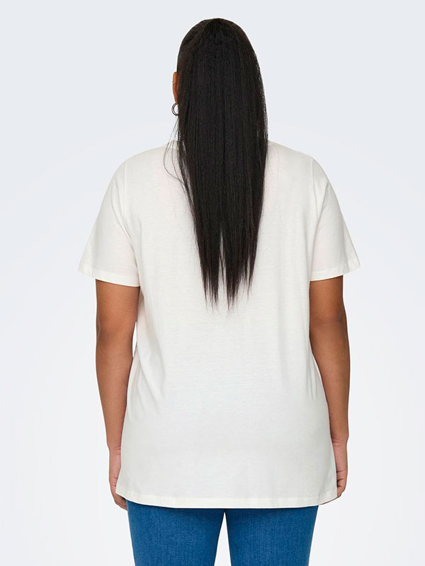 CARHEART - Plus Size T-shirt fra Only Carmakoma