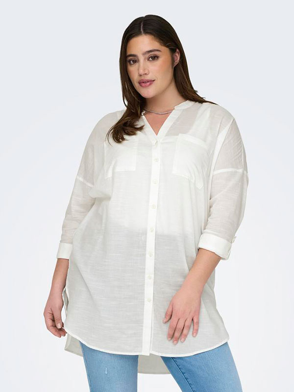 CARAPELDOORN - Plus Size Skjorte fra Only Carmakoma